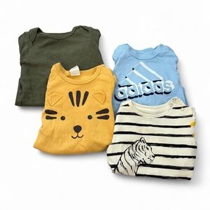 Baby boy clothing bundle onesies tshirt 9-12m Adidas H&M Art&Eden